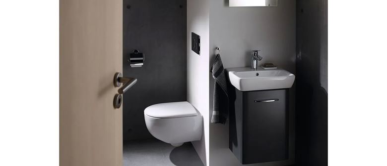 GEBERIT SELNOVA COMPACT umývadielko 45 cm, s otvorom pre batériu a prepadom 501.561.00.7 Obrázek - fotka