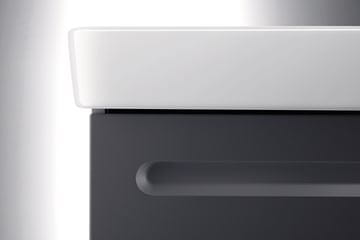 DURAVIT NO.1 skrinka pod umývadielko 39x31,6x47,8 cm, 1 dvierka, pánty vpravo, Graphit matt N14266R49490000 Obrázek - fotka