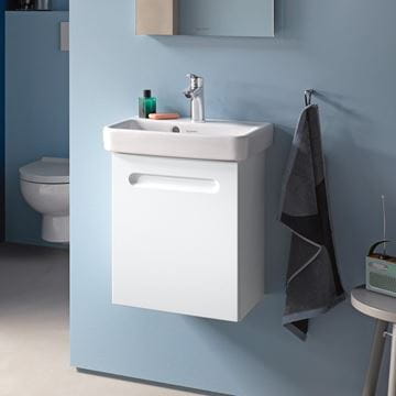 DURAVIT NO.1 skrinka pod umývadielko 39x31,6x47,8 cm, 1 dvierka, pánty vpravo, Graphit matt N14266R49490000 Obrázek - fotka