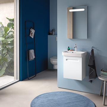 DURAVIT NO.1 skrinka pod umývadielko 39x31,6x47,8 cm, 1 dvierka, pánty vpravo, Graphit matt N14266R49490000 Obrázek - fotka