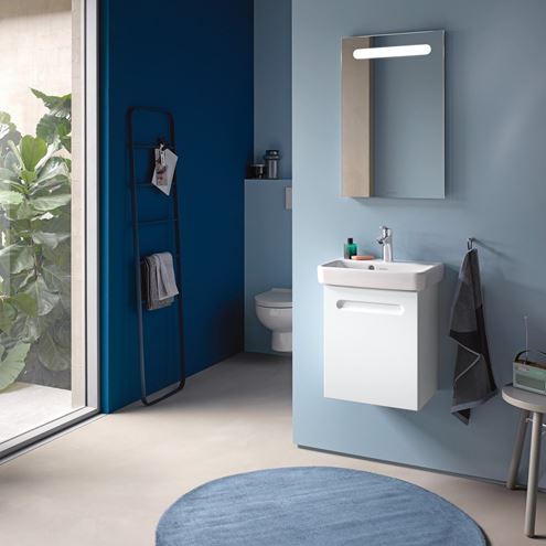 DURAVIT NO.1 skrinka pod umývadielko 39x31,6x47,8 cm, 1 dvierka, pánty vpravo, Graphit matt N14266R49490000 Obrázek - fotka