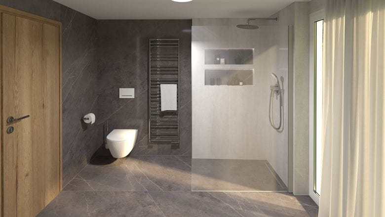 CONCEPT WALK-IN nástenný profil vr. priečne vzpery, leská strieborná WK0101.069 Obrázek - fotka