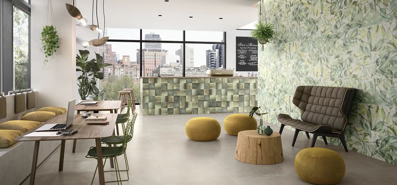 VILLEROY & BOCH URBAN JUNGLE dekor 40x120 cm, mat, green mix 1450/TC50 Obrázek - fotka
