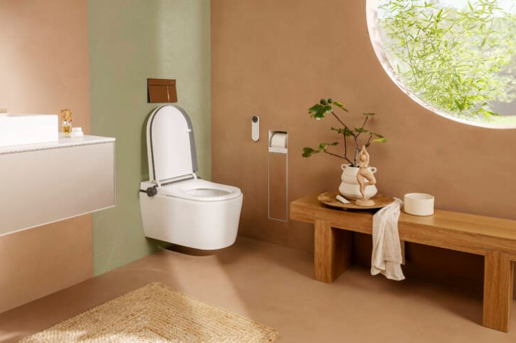 HANSGROHE LAVA PURA ELEMENT S závesným WC s bidetovým sedadlom, SoftClosing, AquaHelix Flush, HygieneEffect 63021450 Obrázek - fotka