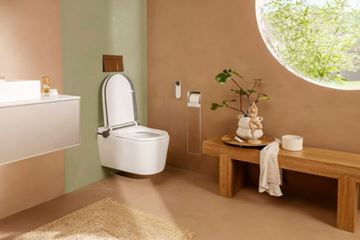 HANSGROHE LAVA PURA ELEMENT S závesným WC s bidetovým sedadlom, SoftClosing, AquaHelix Flush, HygieneEffect 63021450 Obrázek - fotka