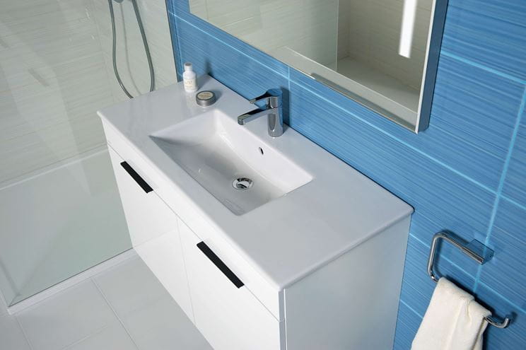 JIKA CUBE skrinka s umývadlom 100x43x62,2 cm, 2 dvierka, biela H4536511763001 Obrázek - fotka