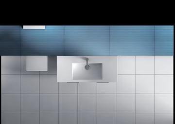 JIKA CUBE skrinka s umývadlom 100x43x62, 2 cm, 2 zásuvky, biela H4536521763001 Obrázek - fotka