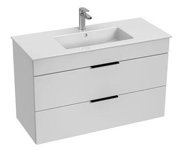 JIKA CUBE skrinka s umývadlom 100x43x62, 2 cm, 2 zásuvky, biela