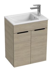 JIKA CUBE skrinka s umývadlom 50x34x62,2 cm, 2 dvierka, jaseň