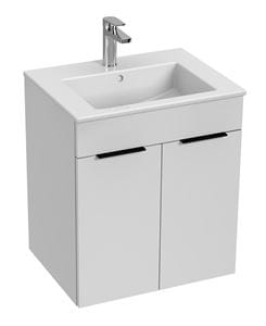 JIKA CUBE skrinka s umývadlom 55x43x62,2 cm, 2 dvierka, biela