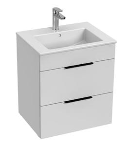 JIKA CUBE skrinka s umývadlom 55x43x62,2 cm, 2 zásuvky, biela