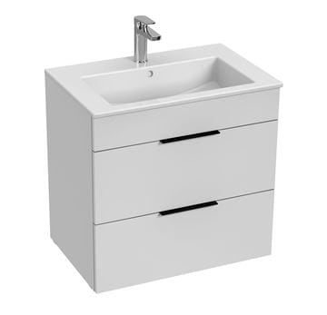 JIKA CUBE skrinka s umývadlom 65x43x62,2 cm, 2 zásuvky, biela