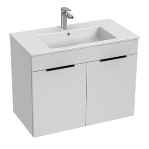 JIKA CUBE skrinka s umývadlom 80x43x62,2 cm, 2 dvierka, biela