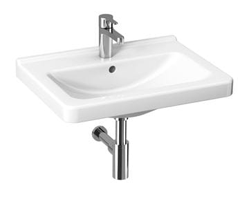 JIKA CUBITO umývadlo 60 cm, s otvorom pre batériu a prepadom, Jika perla H8104231001041 Obrázek - fotka