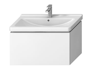 JIKA CUBITO PURE skrinka pod umývadlo 84x46,7x48 cm, 1 zásuvka, Push-open, lesklá biela