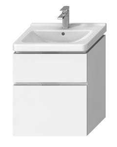 JIKA CUBITO PURE skrinka pod umývadlo 59x42,7x68,3 cm, 2 zásuvky, Push-open, lesklá biela