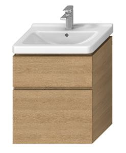 JIKA CUBITO PURE skrinka pod umývadlo 59x42,7x68,3 cm, 2 zásuvky, Push-open, dub
