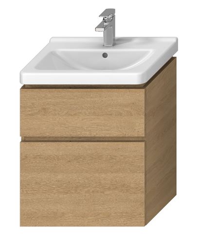 JIKA CUBITO PURE skrinka pod umývadlo 59x42,7x68,3 cm, 2 zásuvky, Push-open, dub H40J4234025191 Obrázek - Hlavní obrázek