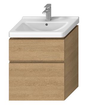 JIKA CUBITO PURE skrinka pod umývadlo 59x42,7x68,3 cm, 2 zásuvky, Push-open, dub