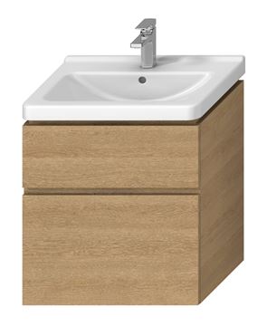 JIKA CUBITO PURE skrinka pod umývadlo 64x46,7x68,3 cm, 2 zásuvky, Push-open, dub
