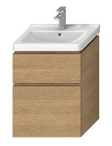 JIKA CUBITO PURE skrinka pod umývadlo 54x39,9x68,3 cm, 2 zásuvky, Push-open, dub