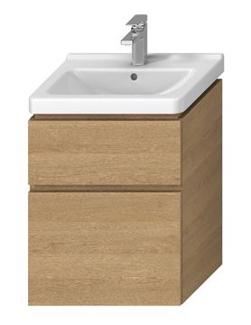JIKA CUBITO PURE skrinka pod umývadlo 54x39,9x68,3 cm, 2 zásuvky, Push-open, dub