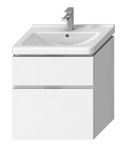 JIKA CUBITO PURE skrinka pod umývadlo 64x46,7x68,3 cm, 2 zásuvky, Push-open, lesklá biela