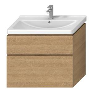JIKA CUBITO PURE skrinka pod umývadlo 84x46,7x68,3 cm, 2 zásuvky, Push-open, dub