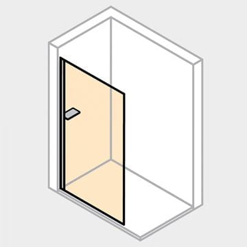HÜPPE SELECT+ stena walk-in 110x200 cm, White Edition/číre sklo SL1108.182.322 Technický nákres