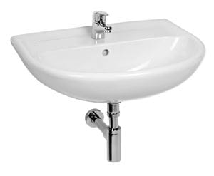 JIKA LYRA PLUS umývadlo 55 cm, s otvorom pre batériu a prepadom