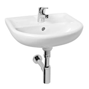 JIKA LYRA PLUS umývadielko 45 cm, s otvorom pre batériu a prepadom