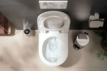 HANSGROHE ELUPURA ORIGINAL S závesné WC so sedadlom, AquaChannel Flush splachovanie 60207450 Obrázek - fotka