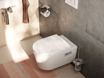 HANSGROHE ELUPURA ORIGINAL S závesné WC so sedadlom, AquaChannel Flush splachovanie 60207450 Obrázek - fotka