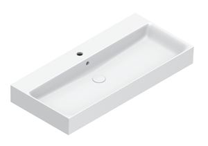 CATALANO PREMIUM umývadlo 100 cm, s otvorom pre batériu a prepadom, Cataglaze+Silver Titanium