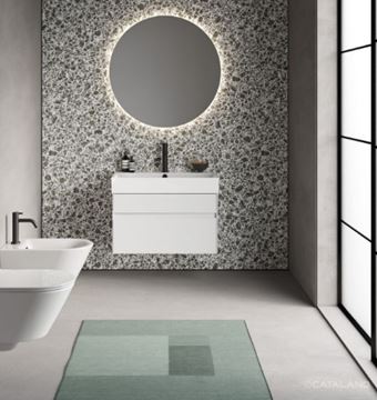CATALANO PREMIUM umývadlo 80 cm, s prepadom, Cataglaze+Silver Titanium 0220800001 Obrázek - fotka