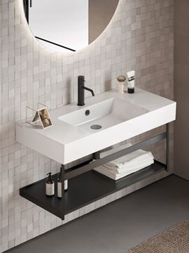 CATALANO PREMIUM umývadlo 80 cm, s prepadom, Cataglaze+Silver Titanium 0220800001 Obrázek - fotka