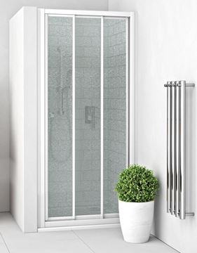 EASY EPD3 1000/1900 B/GR sprchové dvere 100x190 cm, posuvné, biela/sklo grape