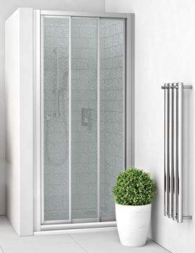EASY EPD3 900/1900 LH/GR sprchové dvere 90x190 cm, posuvné, brillant/sklo grape