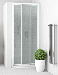 EASY EPD3 800/1900 B/GR sprchové dvere 80x190 cm, posuvné, biela/sklo grape