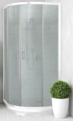 EASY ELR2 800 B sprchovací kút 80x80 cm, R550, posuvné dvere, biela/sklo grape 542-8000000-04-11 Obrázek - Hlavní obrázek