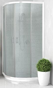 EASY ELR2 900 B sprchovací kút 90x90 cm, R550, posuvné dvere, biela/sklo grape