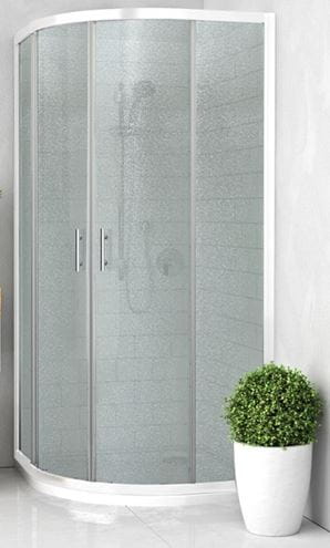 EASY ELR2 900 B sprchovací kút 90x90 cm, R550, posuvné dvere, biela/sklo grape 542-9000000-04-11 Obrázek - Hlavní obrázek