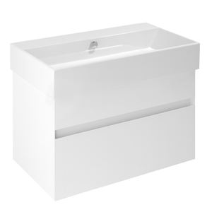 CATALANO PREMIUM skrinka pod umývadlo 75,9x44,5x45 cm, 2 zásuvky, biela vysoký lesk