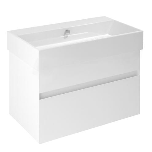 CATALANO PREMIUM skrinka pod umývadlo 75,9x44,5x45 cm, 2 zásuvky, biela vysoký lesk WUPS80CXPG3100 Obrázek - Hlavní obrázek