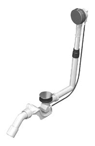 KALDEWEI COMFORT LEVEL PLUS 4011 vaňový sifón 54 cm, s napustením prepadom, bovden, chróm