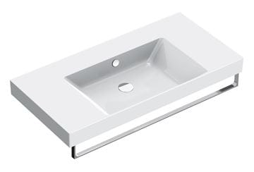 CATALANO ZERO umývadlo 100 cm, s prepadom, Cataglaze+Silver Titanium 0121010001 Obrázek - fotka
