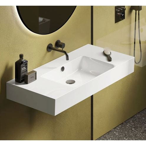 CATALANO ZERO umývadlo 100 cm, s prepadom, Cataglaze+Silver Titanium 0121010001 Obrázek - fotka