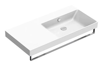 CATALANO ZERO umývadlo 100 cm, s prepadom, Cataglaze+Silver Titanium 0121030001 Obrázek - fotka