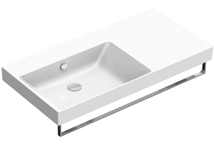 CATALANO ZERO umývadlo 100 cm, s prepadom, Cataglaze+Silver Titanium 0121040001 Obrázek - fotka