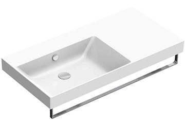 CATALANO ZERO umývadlo 100 cm, s prepadom, Cataglaze+Silver Titanium 0121040001 Obrázek - fotka